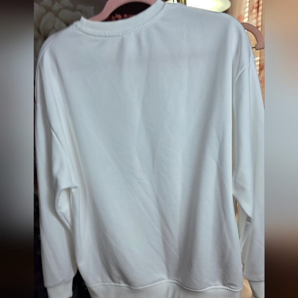 Taylor Swift The Eras Tour White Sweatshirt Y2K Swiftie Sz Large - Picture 5 of 7